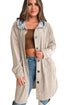 Oversized Corduroy Contrast Hooded Shacket